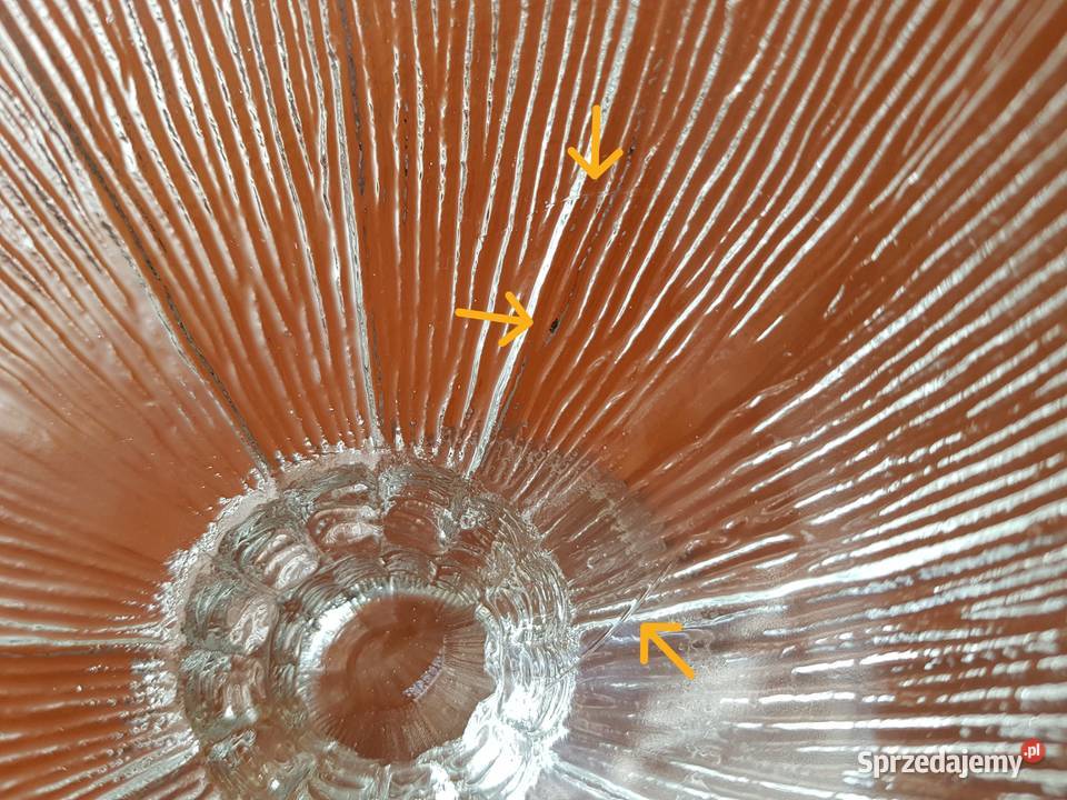 Cukiernica pucharek Cora Ząbkowice szkło PRL Dąbrowa Górnicza