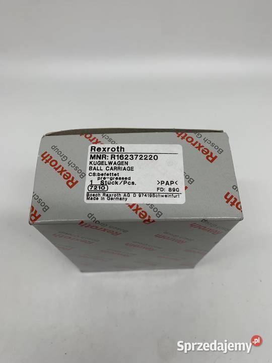 Rexroth R162372220 Wózek liniowy Pozostałe