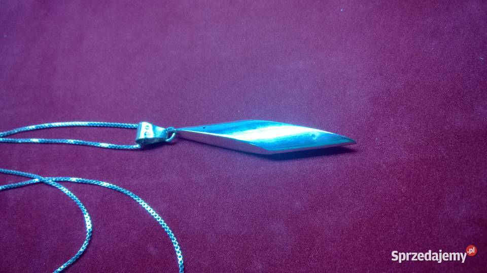 srebrny łańcuszek z wisiorkiem 0108 Warszawa