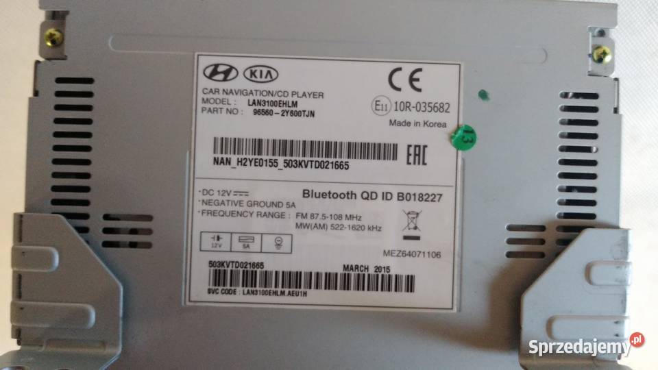 965602Y600TJN HYUNDAI IX35 Radio nawigacja sprzedam