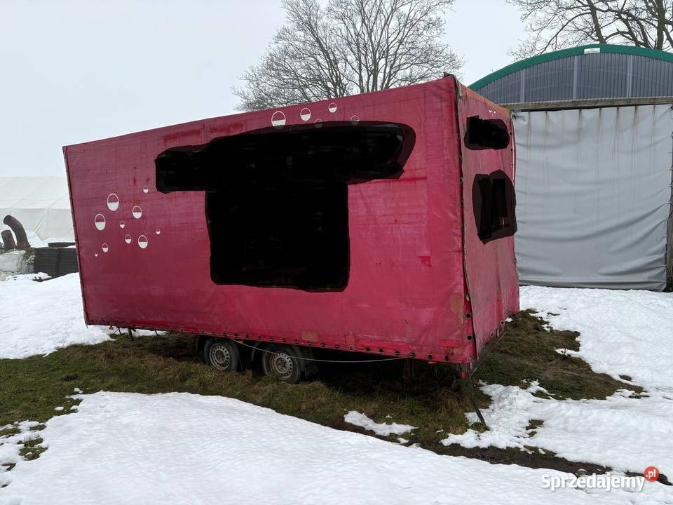 przyczepa tandem 65 m x 255 m plandeka 2 osie Sierakowice