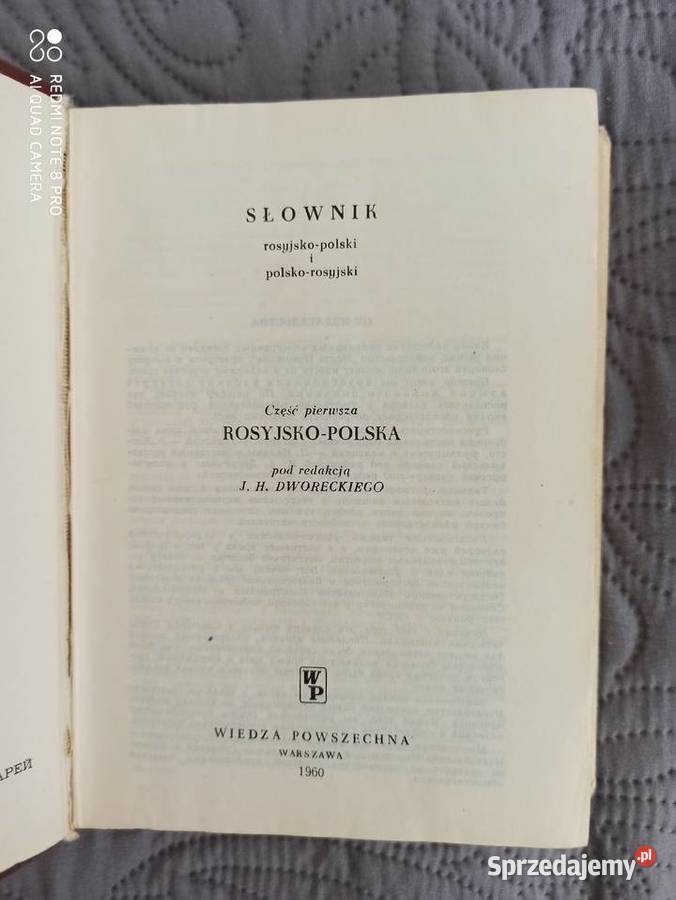 SŁOWNIK ROSYJSKOPOLSKI JHDworecki