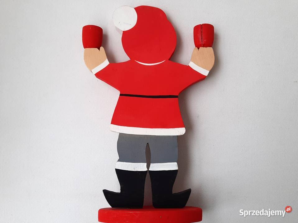 Stary drewniany świecznik Szwecja Łódź