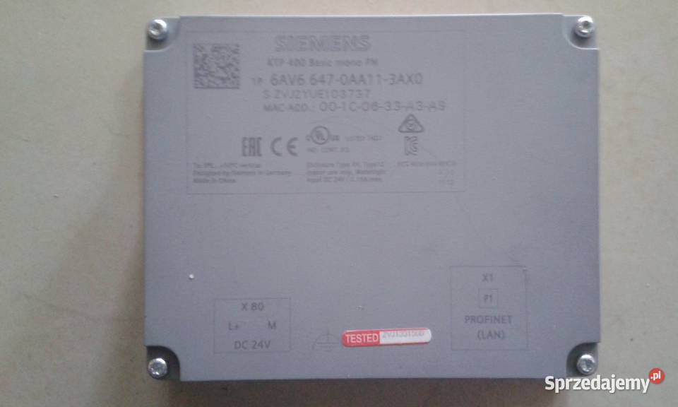 Siemens KTP400 basic mono Skoczów