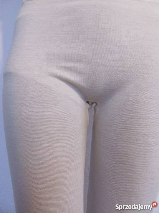 legginsy ocieplane kremowe EWA r36 Moda i Styl lubelskie Zamość