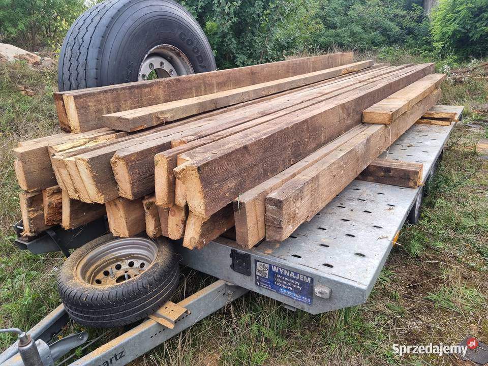 Belki krokwie drewniane 8x20 dł 53 m Wągrowiec sprzedam