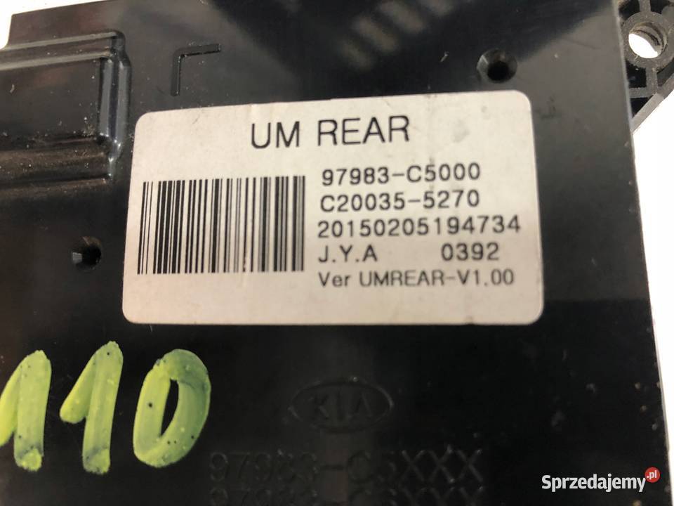 KIA Sorento 2017 Panel klimatyzacji PRAWY TYŁ świętokrzyskie