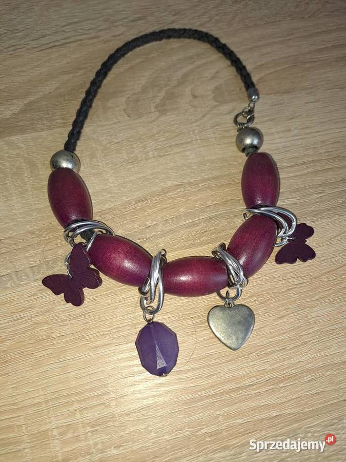 Korale fioletowe Wrocław sprzedam