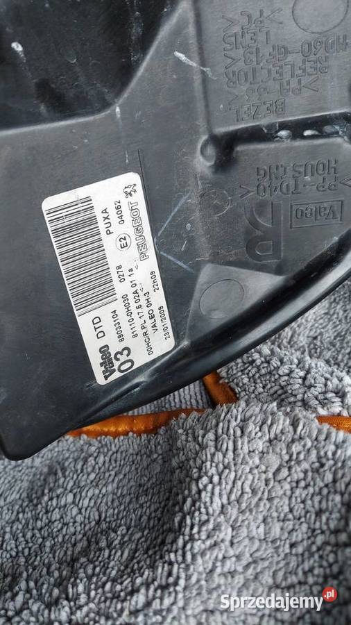 Lampa przednia prawa Peugeot 107 Citroen c1 aygo Legionowo