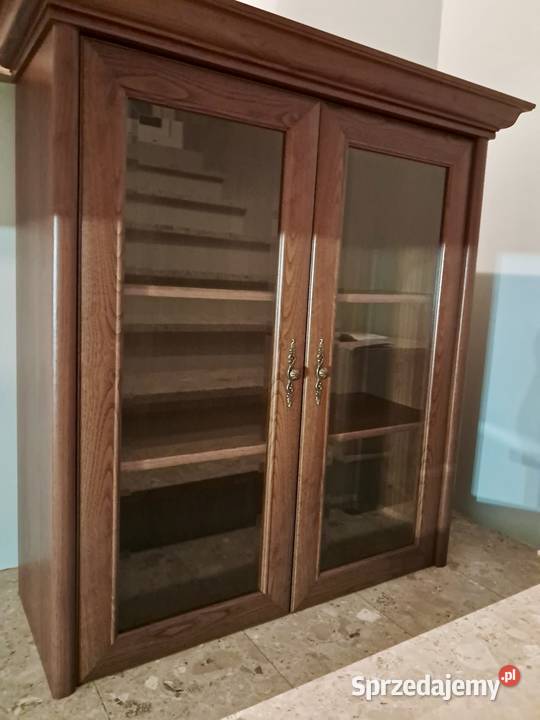 Komoda witryna BRW Kent zestaw kolor kasztan Meble do salonu Wołomin