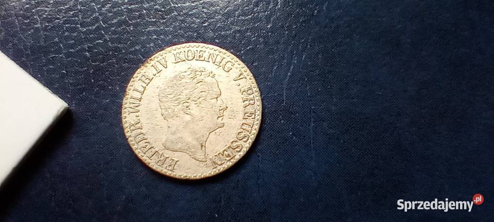 Stare monety 12 srebrnego grosza 1843 A Niemcy Lesko