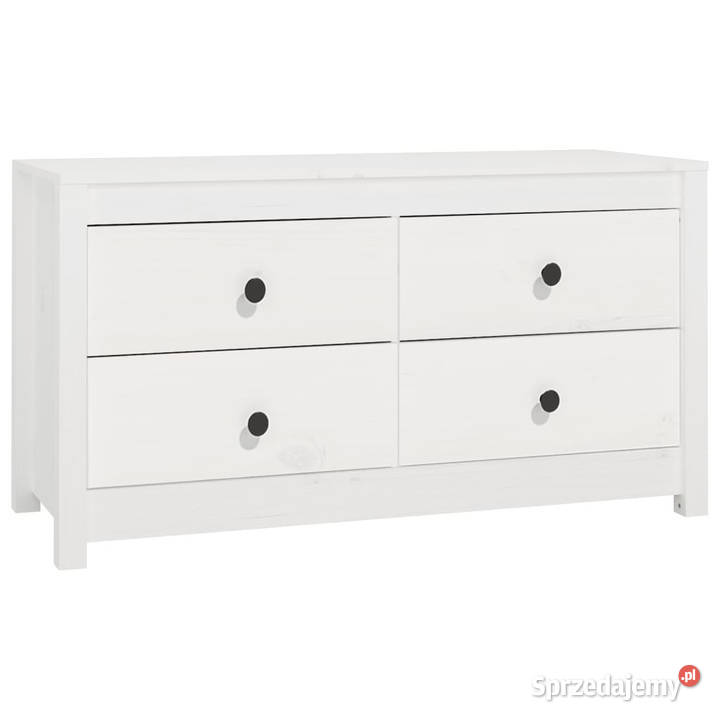 Komoda biały 100x40x54 lite drewno sosnowe Warszawa