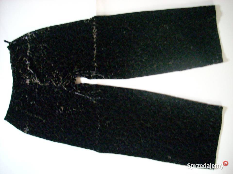 Platinum Spodnie Welurowe Panterka 42 44