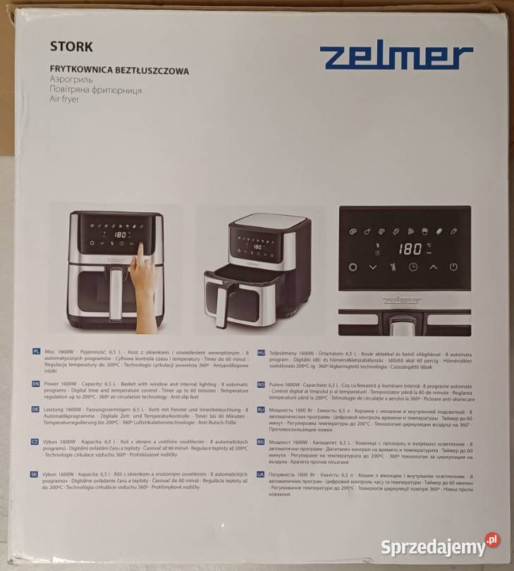 ZELMER Stork frytkownica beztłuszczowa 1600 W warmińsko-mazurskie Ełk