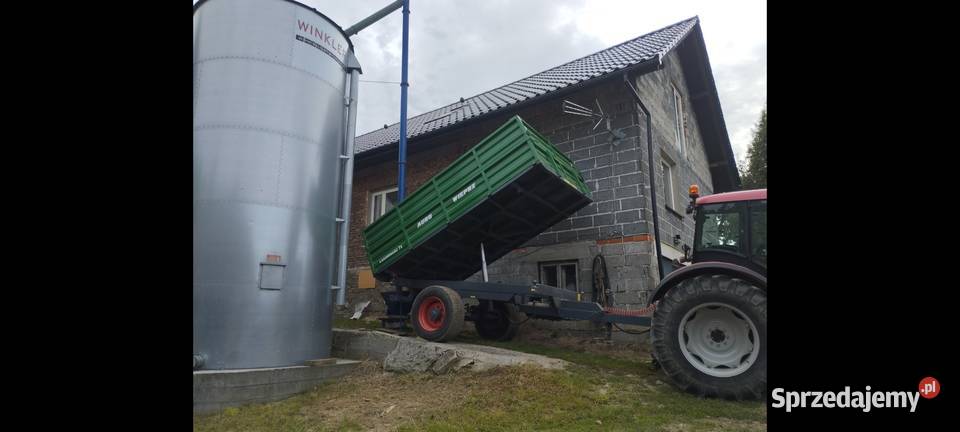 Przyczepa jednoosiowa wywrotka 8ton 3strony Wieprz