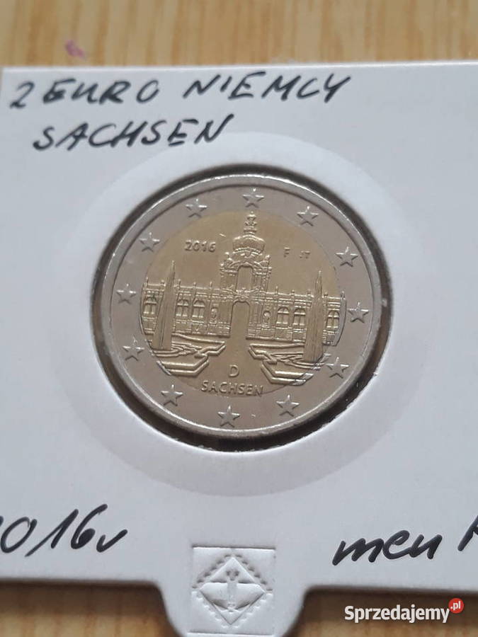 2 Euro Niemcy Sachsen 2016 r men A Numizmatyka Konin