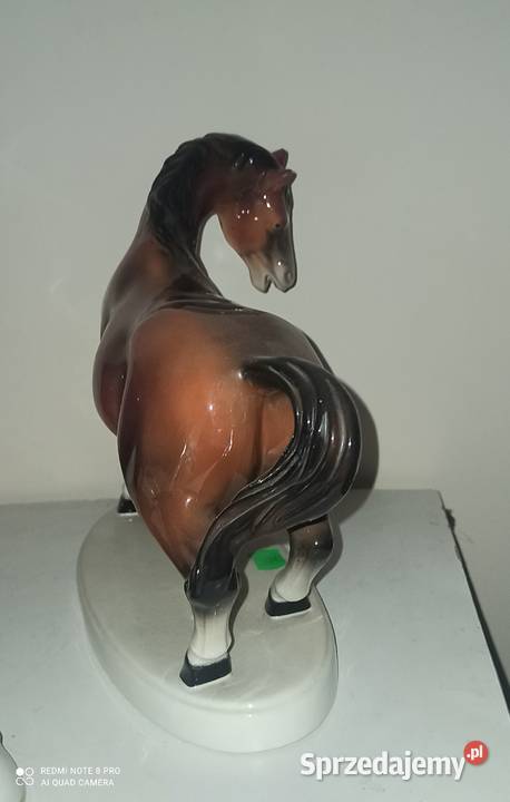 Piękny Koń Figurka Porcelana Made in Portugalia Porcelana i szkło Gdańsk
