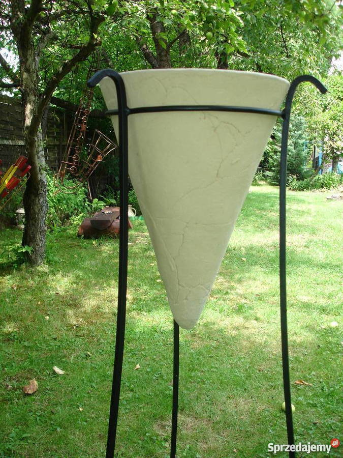 Donica ceramiczna mrozoodporna w stojaku 85 Jelenia Góra