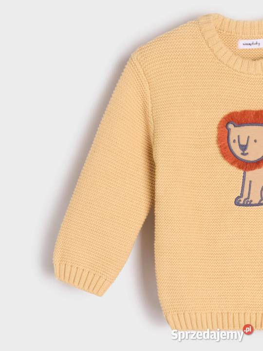 Sweter niemowlęcy Sinsay 68 pomarańczowy lew Szczecin sprzedam