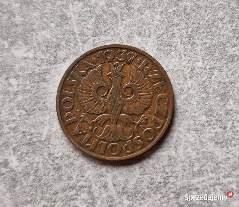 422 POLSKA II RP 2 Grosze 1937 r Wola Kruszyńska