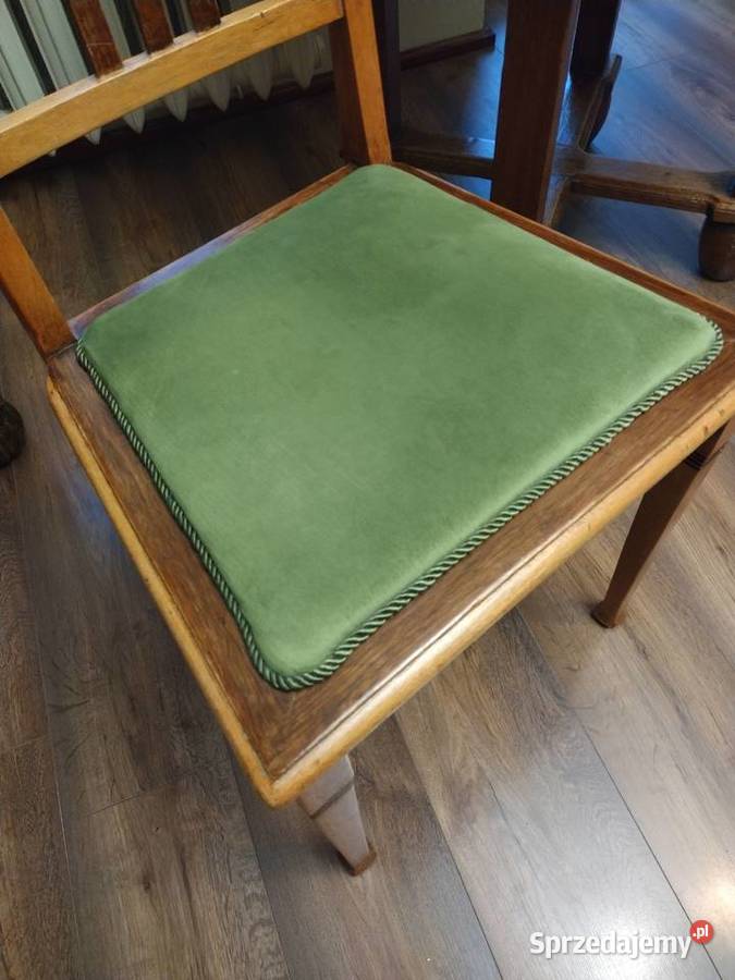 Stary dębowy stół dwa krzesła Toruń