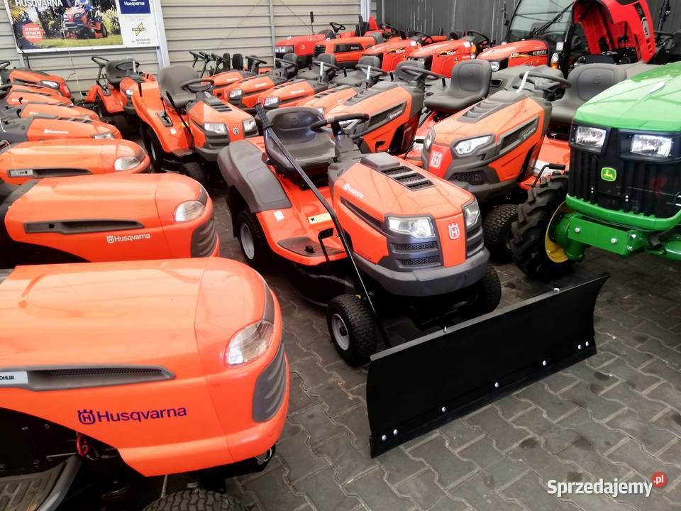 Kosiarka traktorek ogrodowy z pługiem Husqvarna Kobiele Wielkie