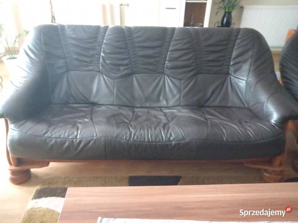 Meble skórzane kanapa fotele Susz
