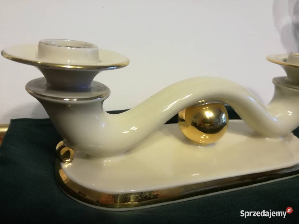Przepiękny stary świecznik Hertel Jacob Bavaria Jastrzębie-Zdrój