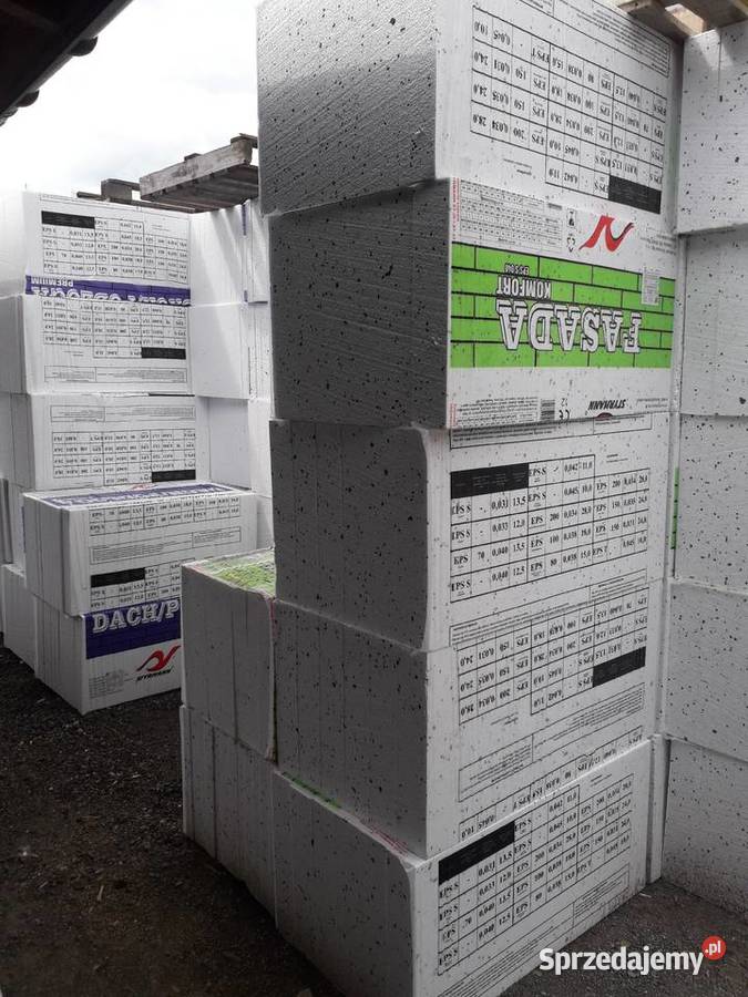 STYROPIAN FASADOWY ELEWACYJNY EPS 040 Ściany i elewacje Karmanowice