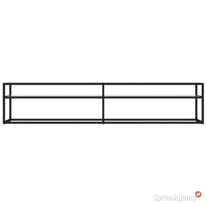 Szafka pod TV biały marmur 200x40x405 szkło Meble Warszawa