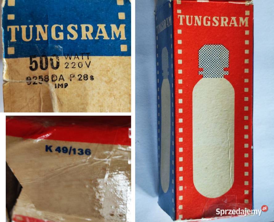 TUNGSRAM żarówka lampa do projektora 500W 9258DA Kielce