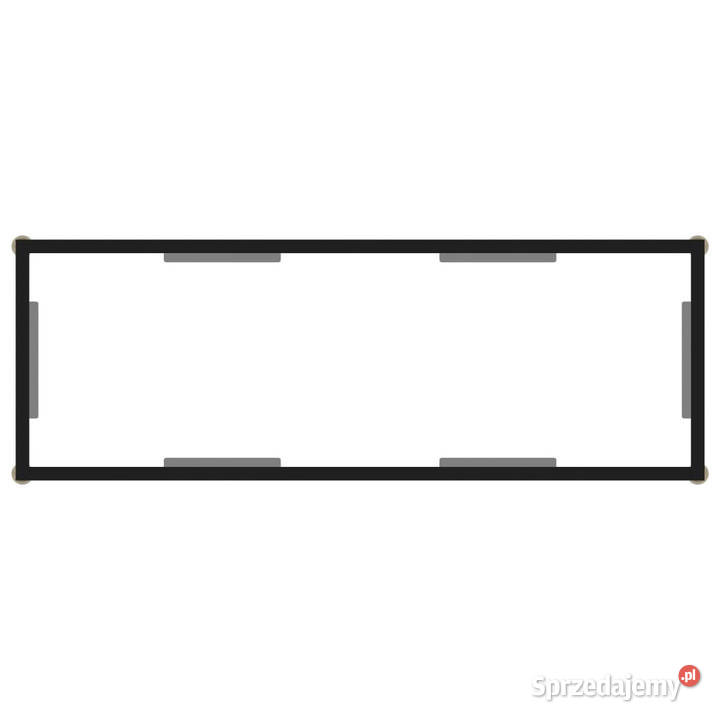 Stolik konsolowy przezroczysty 100x35x75 szkło Warszawa