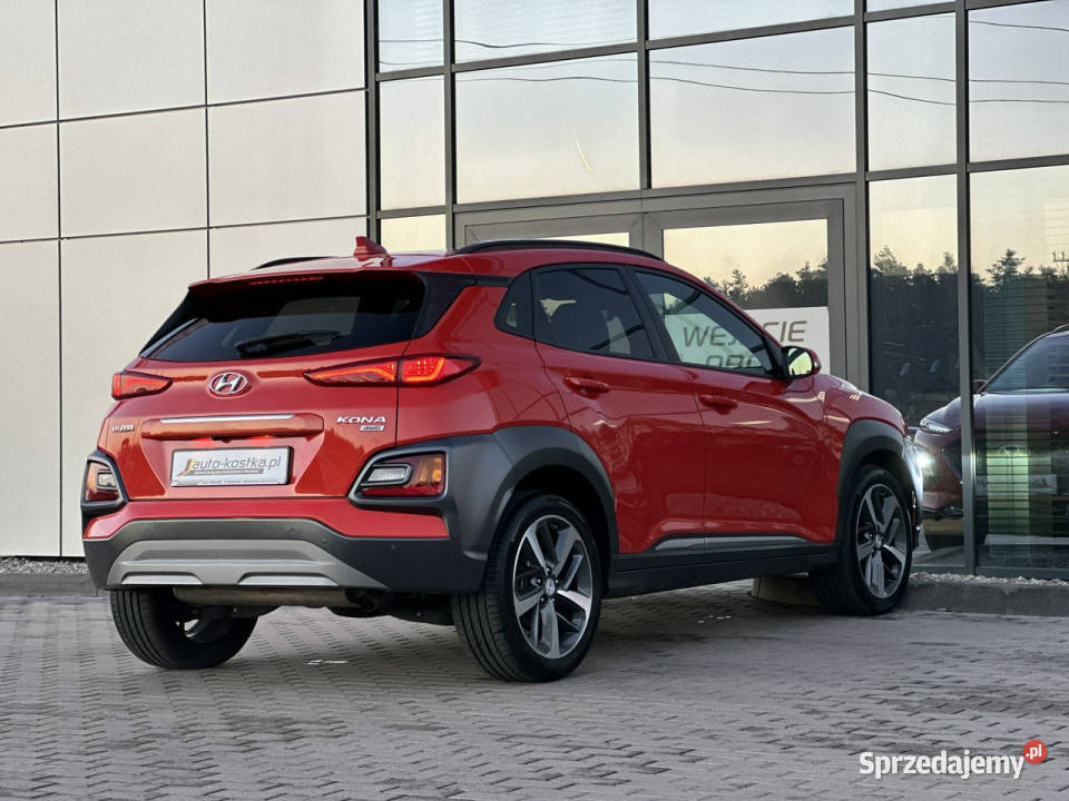 Hyundai Kona Półskóra LED Asystent Kamera Grzane kurtyny powietrzne opolskie Kąty Opolskie sprzedam