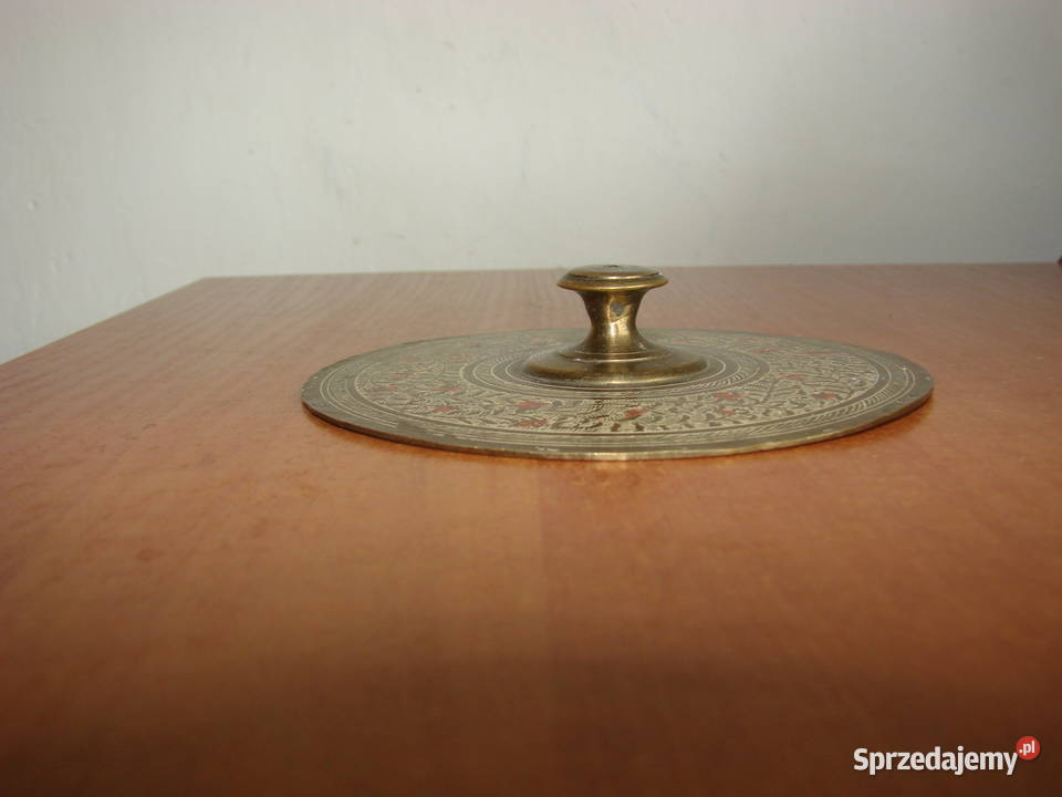mosiężna indyjska pokrywka pomorskie Pruszcz Gdański
