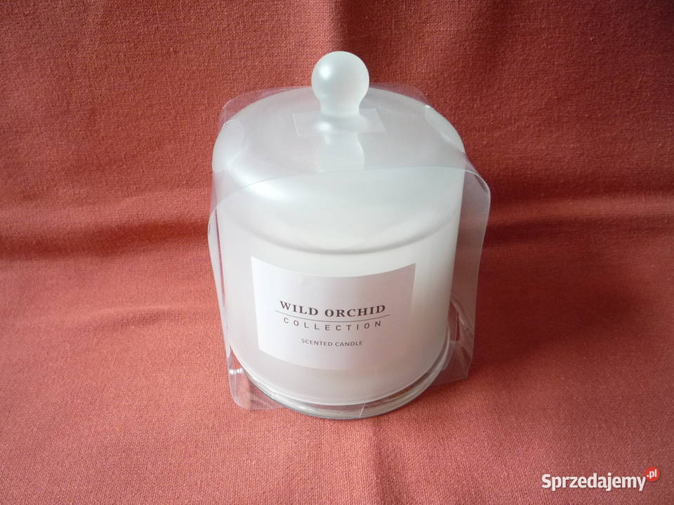 Duża Biała Świeca zapachowa w kloszu 170g Wild Szczecin