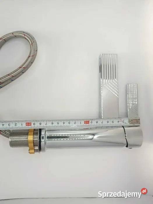 Bateria Umywalkowa Stojąca Nowoczesna Chromowana Skrzyszów sprzedam