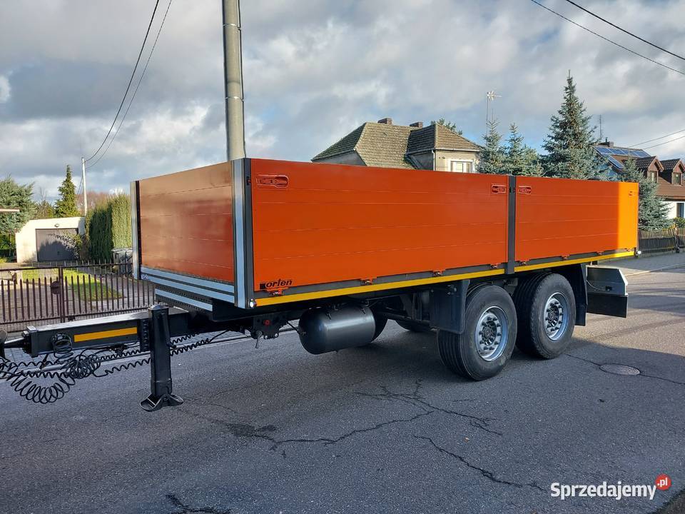 przyczepa do przewozu materiałów budowlanych Burtowe i plandeki Stęszew
