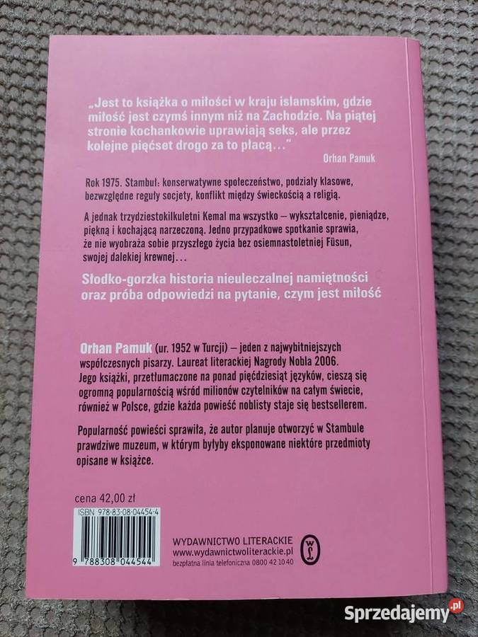 nowa Muzeum niewinności Orhan Pamuk ISBN 9788308044544