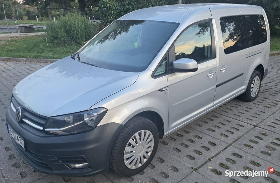 Volkswagen Caddy VW Caddy Long 7 osobowy IV 2015 srebrny Gdańsk
