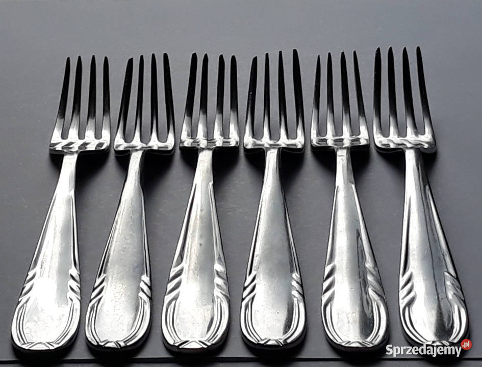 Widelce obiadowe 3 KŁOS Gerlach sztućce PRL Dąbrowa Górnicza