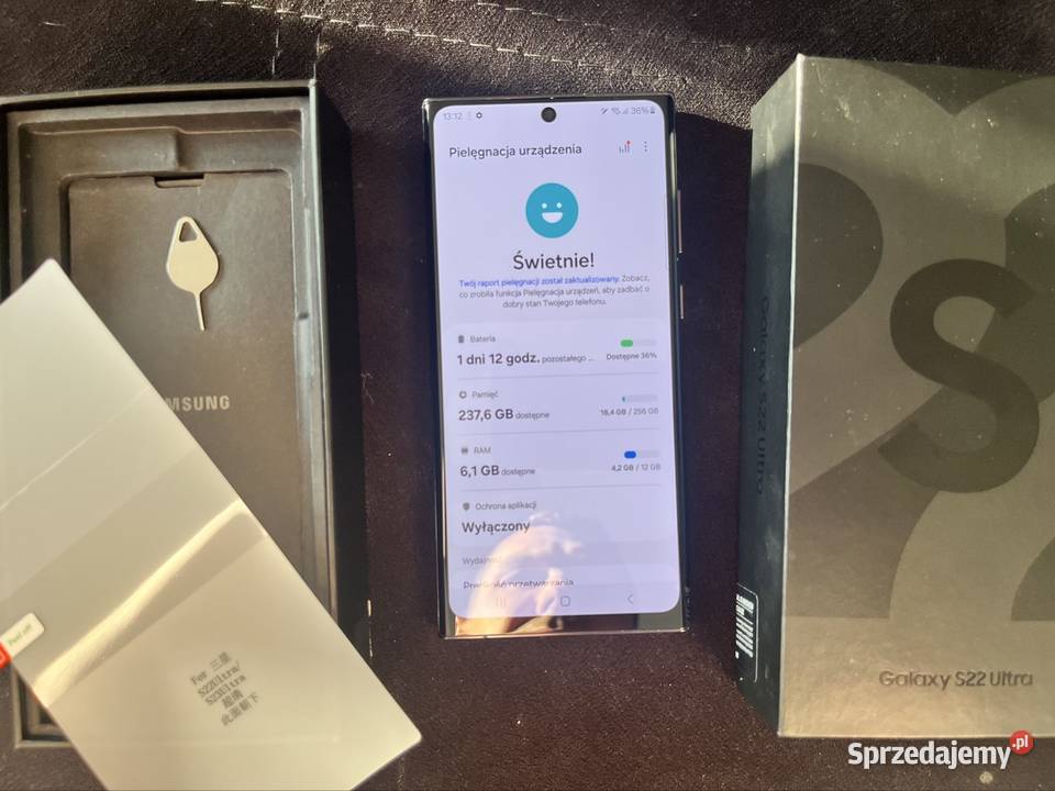 Samsung S22 Ultra ekran świeży S Pen 256 GB i Przeczyce