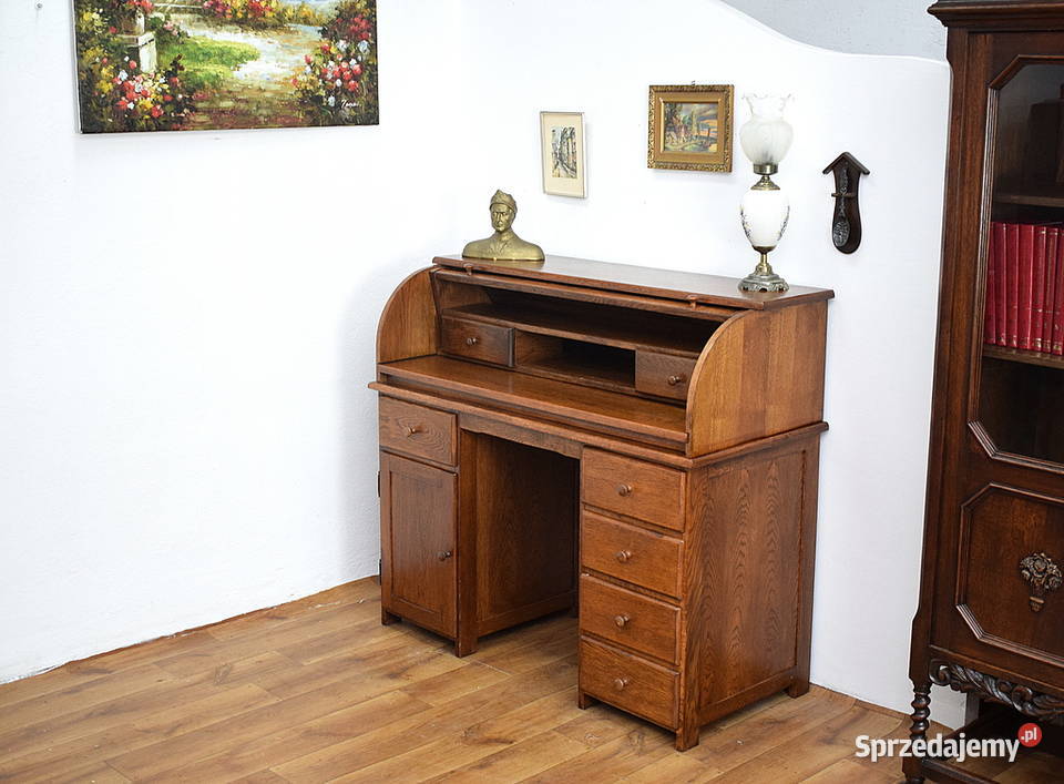 DĘBOWA SEKRETERA Z ROLETĄ BIURKO SEKRETARZYK dolnośląskie Świdnica sprzedam
