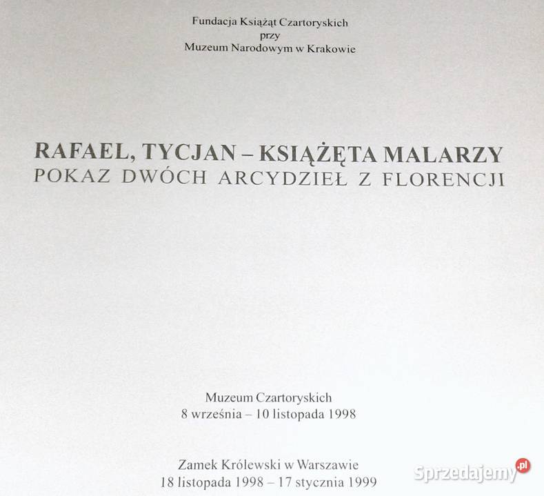 Rafael Tycjan Książęta malarzy D Dec J Wałek lubelskie Chełm