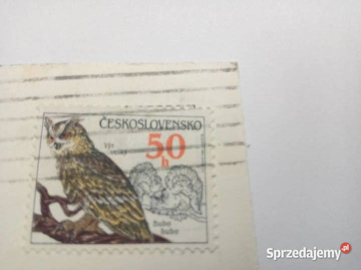 Pocztówka esky Krumlow 1990r Znaczek Dąbrowa Górnicza sprzedam