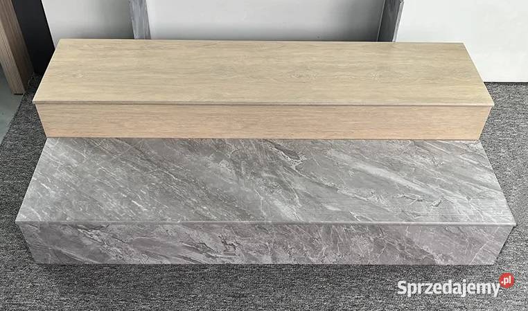 Drewnopodobne płytki na schody 120x30 ZŁOTY DĄB Łask