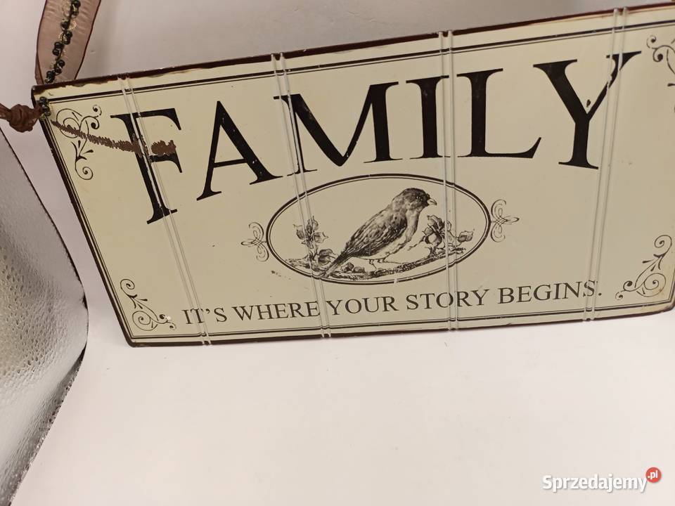 Szyld blacha Family metalowa zawieszka Zamość sprzedam