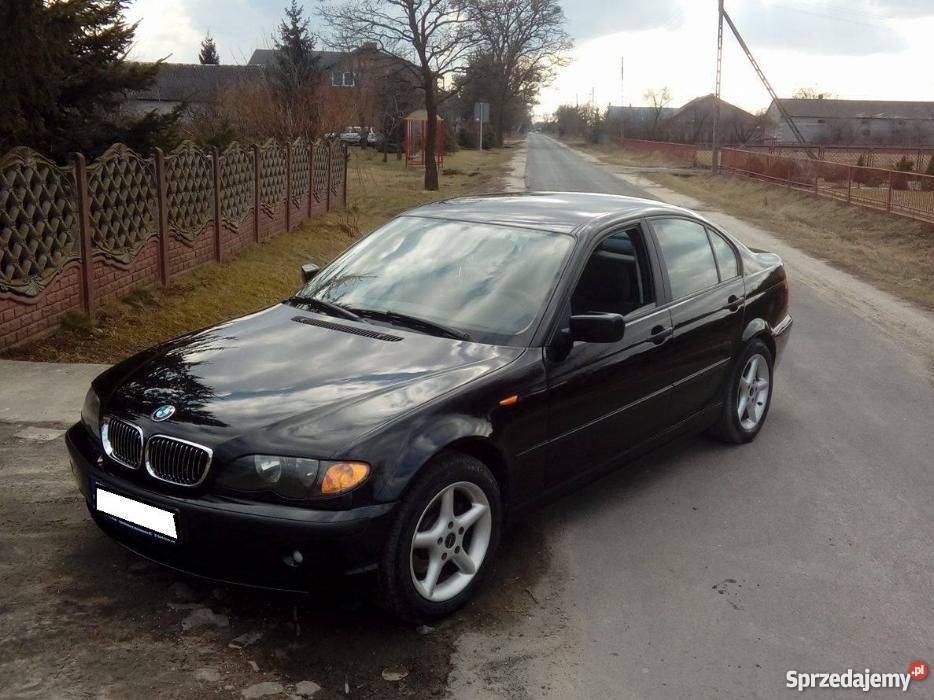 BMW e46 2003R 180 6Biegow Sedan Czarna PRywatnie mazowieckie Sochaczew sprzedam