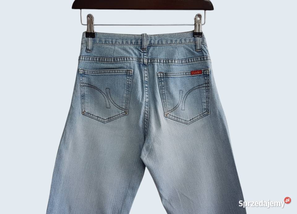 Damskie bawełniane spodnie niebieskie dzwony niebieski małopolskie Chrzanów