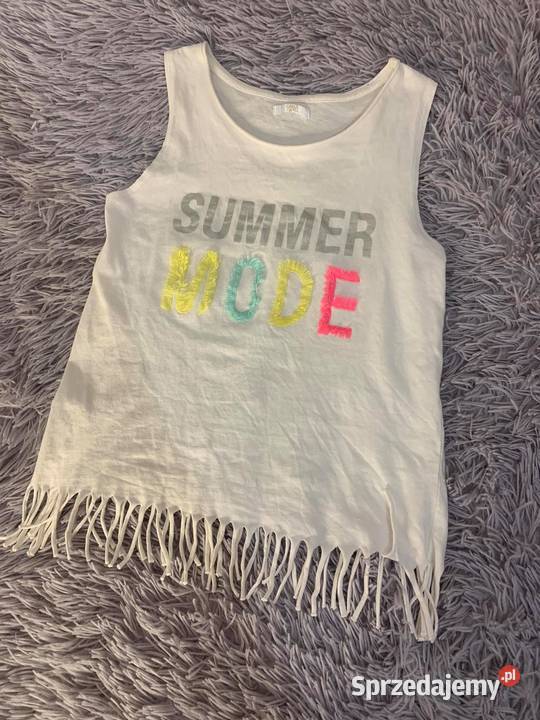 Koszulka bluzka z frędzlami letnia summer mode Jasło