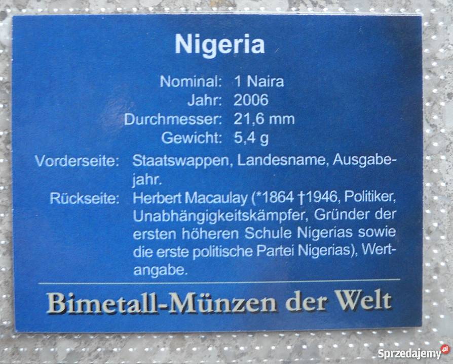 NIGERIA1 NAIRA2006 rMENNICZA